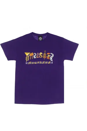 Thrasher Top, Herre, Lilla, S, Fillmore Logo Tee - Lilla Streetwear