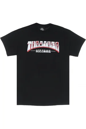 Thrasher Top, Herre, Sort, S, Firme Logo Tee - Sort Streetwear