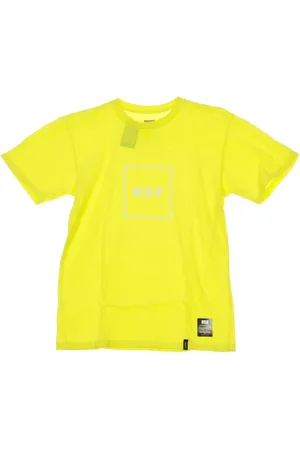 Huf Top, Herre, Gul, S, Essentials Box Logo T-Shirt