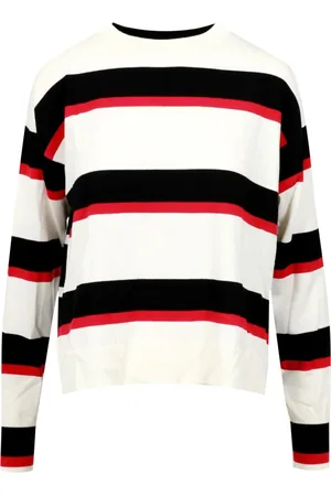 Kaos Strik, Dame, Flerfarvet, L, Uld, Stribet uldbluse