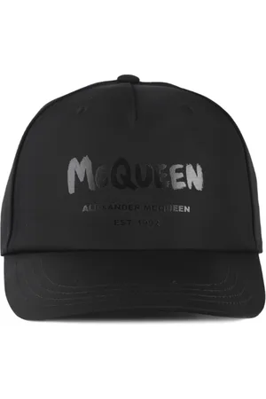 Alexander McQueen Tilbehør, Herre, Sort, M, Uld, Luksus Polyfaille Kasket