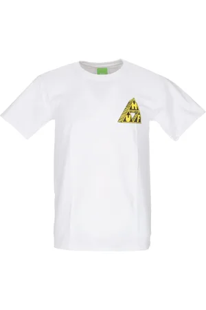 Huf Top, Herre, Hvid, L, Lørdag Morgen Tee - Streetwear Kollektion