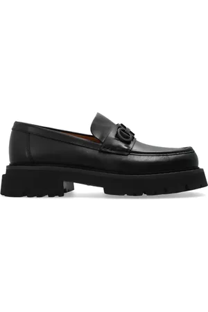 Salvatore Ferragamo Sko, Herre, Sort, 40 1/2 EU, Læder, Florian Loafers