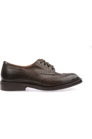 TRICKERS Sko, Herre, Brun, 42 1/2 EU, Uld, Sko snørede 5633/9