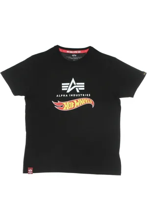 Alpha Industries Top, Herre, Sort, XL, Hot Wheels Flag Tee - Herre T-shirt