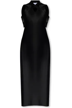 OFF-WHITE Kjole, Dame, Sort, 2XS, Satin, Satin Kjole