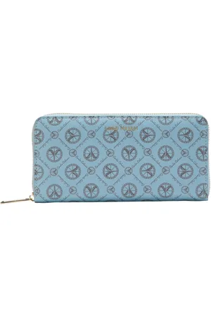 Carlo Colucci Tilbehør, unisex, Blå, ONE SIZE, Coviello Logo Print Pengepung