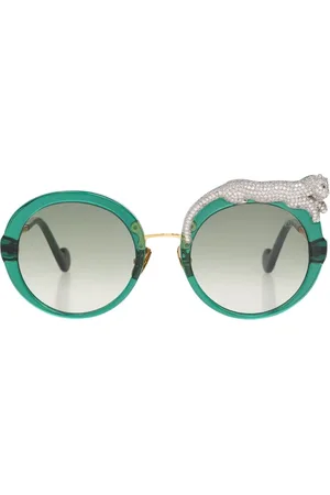 ANNA KARIN KARLSSON Tilbehør, Dame, Grøn, ONE SIZE, Uld, Rose Et La Roue 2.0 solbriller