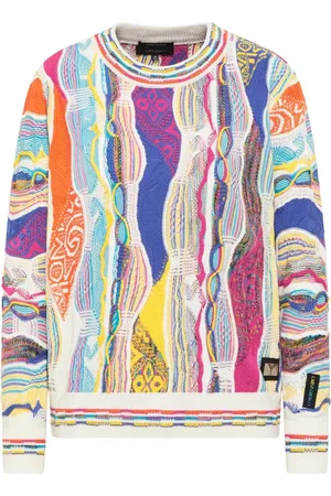 Carlo Colucci Strik, Dame, Flerfarvet, L, Conteduca Intarsia Sweater