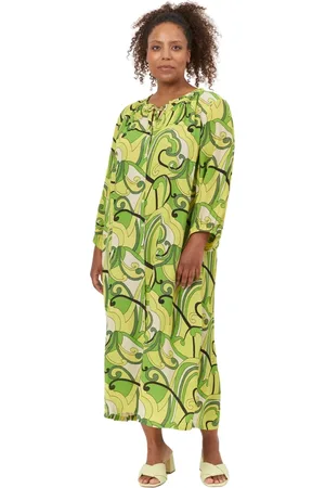 ADIA Kjole, Dame, Flerfarvet, M, Denim, Bridget Daiquiri Green Kjole