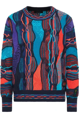 Carlo Colucci Strik, Dame, Blå, M, Conteduca Intarsia Sweater