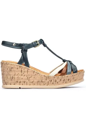 Pikolinos Sko, Dame, Blå, 40 EU, Uld, Moderne Miranda Sandal til Kvinder
