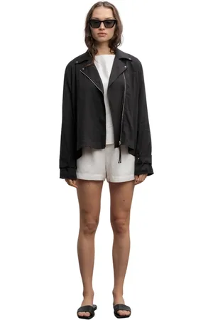 Ahlvar Gallery Jakke, Dame, Grå, XS, Linned, Kiko linen jacket