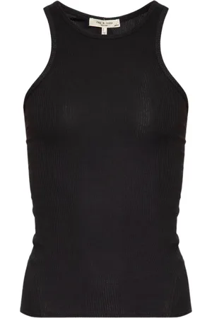 RAG&BONE Top, Dame, Sort, S, Bomuld, Stribet Top `The Essential`