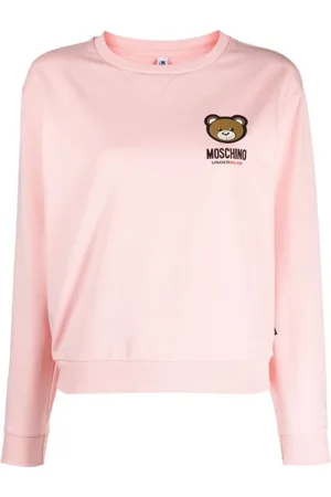 Moschino Sweathshirts & Hoodies, Dame, Lyserød, M, Lyserødt strik til undertøj