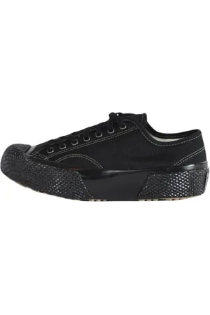 Superga Sko, Dame, Sort, 45 EU, Bomuld, Lærredssneakers med voksede bomuldssnørebånd