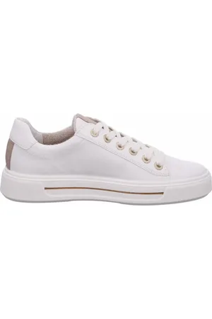 ARA Sko, Dame, Hvid, 36 1/2 EU, Læder, Blød læder Courtyard sneaker med HighSoft teknologi