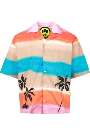BARROW Skjorte, Herre, Flerfarvet, M, Bomuld, Multifarvet Tiedye Skjorte