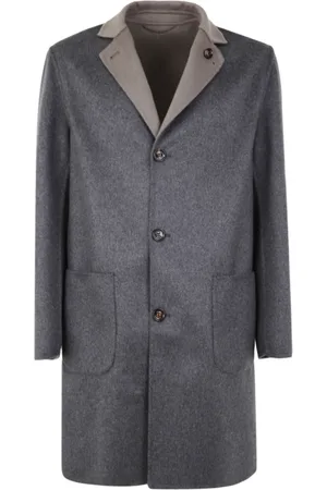 Kired Frakke, Herre, Grå, XL, Cashmere, Klassiske Enkeltknapfrakker