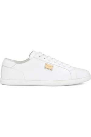 Dolce & Gabbana Sko, Herre, Hvid, 43 EU, Uld, Saint Tropez Lavtop Sneakers