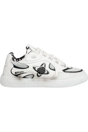 ENTERPRISE JAPAN Sko, Herre, Hvid, 40 EU, Uld, Multifarvet Slidte Sneakers