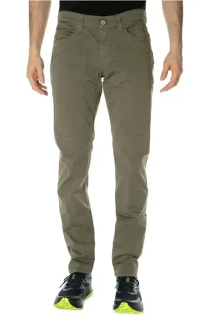 Jeckerson Bukser, Herre, Grøn, W32, Bomuld, Herre Slim Fit Fem-Lomme Bukser
