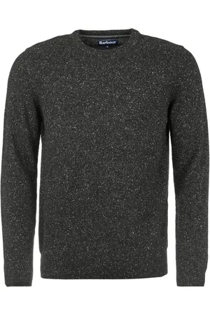 Barbour Strik, Herre, Sort, 2XL, Uld, Klassisk Sort Sweater