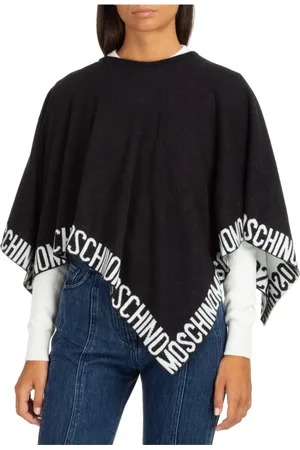 Moschino Jakke, Dame, Sort, ONE SIZE, Uld, Kapper