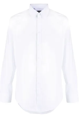 Dolce & Gabbana Skjorte, Herre, Hvid, M, Bomuld, Hvid Spread-Krave Bomuldsskjorte