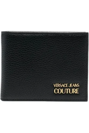 VERSACE Tilbehør, Herre, Sort, ONE SIZE, Uld, Stilfuldt Pengepung fra