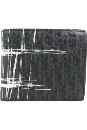 Dior Pre-owned, Herre, Sort, ONE SIZE, Læder, Pre-owned Læder punge