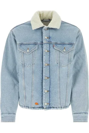 ERL Jakke, Herre, Blå, S, Denim, Levis Denimjakke Samarbejde