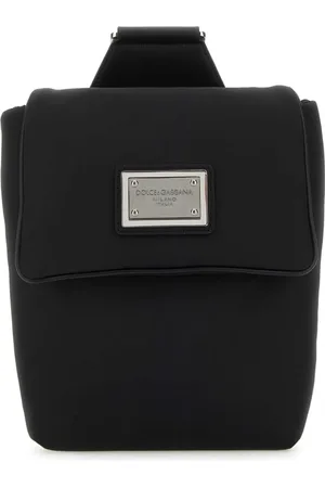 Dolce & Gabbana Taske, Herre, Sort, ONE SIZE, Nylon, Sort nylon bæltetaske