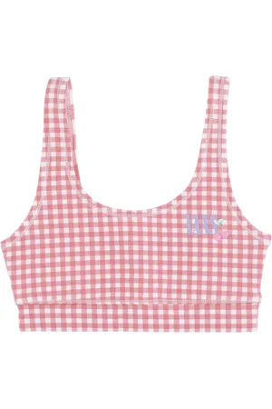 Vans Top, Dame, Lyserød, XS, Gingham Bralet - Streetwear Kollektion