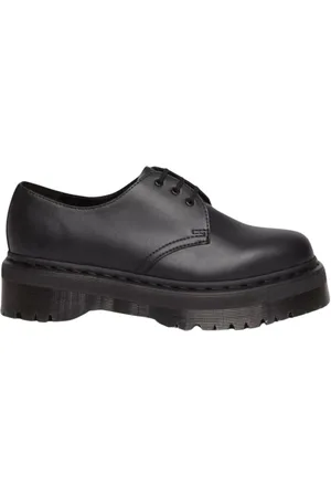 Dr. Martens Sko, Dame, Sort, 37 EU, Uld, 1461 Quad Mono Sko