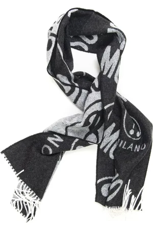 Moschino Tilbehør, Herre, Sort, ONE SIZE, Uld, Vinter Fantasy Tørklæde