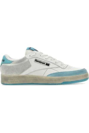 Reebok Sko, Herre, Flerfarvet, 44 EU, Læder, To-farvet læder og ruskind Club C sneakers
