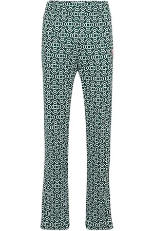 Casablanca Bukser, Dame, Grøn, S, Bomuld, Monogram Joggingbukser