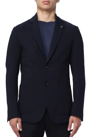 Liu Jo Jakke, Herre, Blå, M, Uld, Jersey Blazer