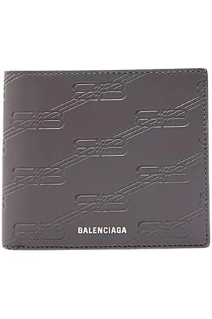 Balenciaga Tilbehør, Herre, Grå, ONE SIZE, Læder, Præget læderpung