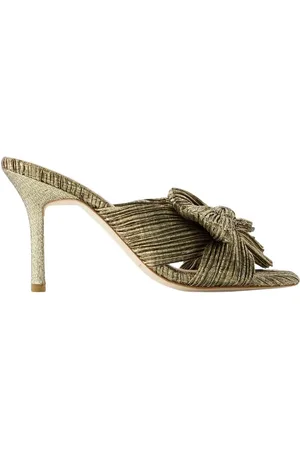 Loeffler Randall Sko, Dame, Gul, 37 EU, Uld, Claudia Guld Syntetisk Læder Sandaler