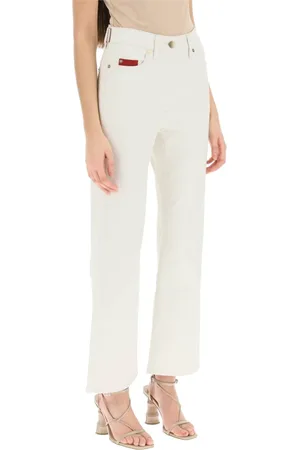 Agnona Jeans, Dame, , XL, Bomuld, Stretch bomuldskashmir jeans