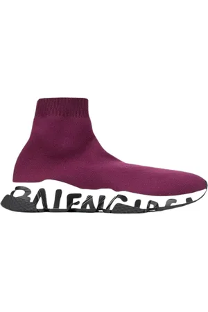 Balenciaga Sko, Dame, Rød, 40 EU, Bomuld, Bordeaux Slip-On Sneaker