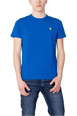 U.S. Polo Assn. Top, Herre, Blå, 3XL, Uld, Herre T-shirt i Lyseblå