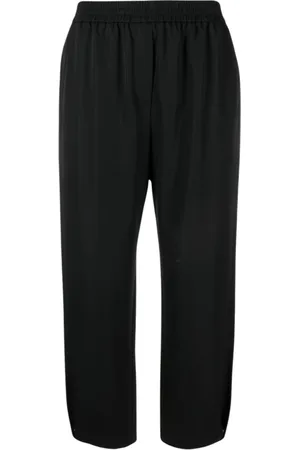 Giorgio Armani Bukser, Dame, Blå, 2XS, Uld, Blå Tapered Uldbukser