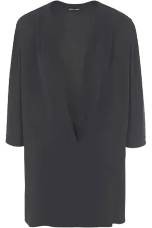 Giorgio Armani Bluser & Skjorter, Dame, Blå, XS, Elegant Silke Georgette Skjorte