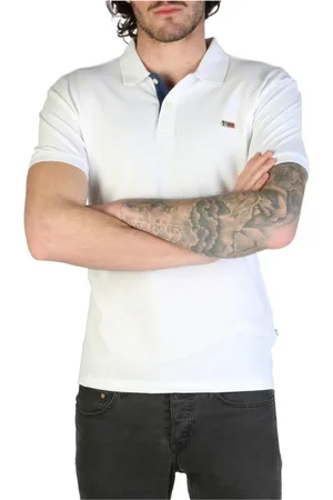 Napapijri Top, Herre, Hvid, S, Bomuld, Herre Slim Fit Polo Shirt
