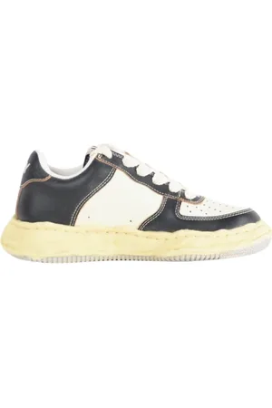 MIHARA YASUHIRO Sko, Herre, Sort, 41 EU, Læder, Vintage Læder Sneakers Wayne