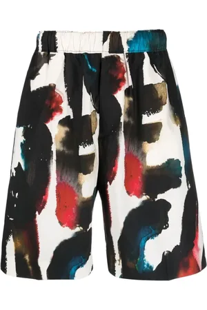 Alexander McQueen Shorts, Herre, Flerfarvet, M, Bomuld, Logo-Print Shorts MultiColour