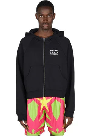Liberal Youth Ministry Sweathshirts & Hoodies, Herre, Sort, S, Bomuld, Anime Retro-Futuristisk Hættetrøje
